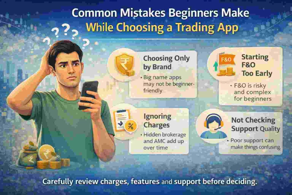 Common Mistakes Beginners Make While Choosing a Trading App Common Mistakes Beginners Make While Choosing a Trading App